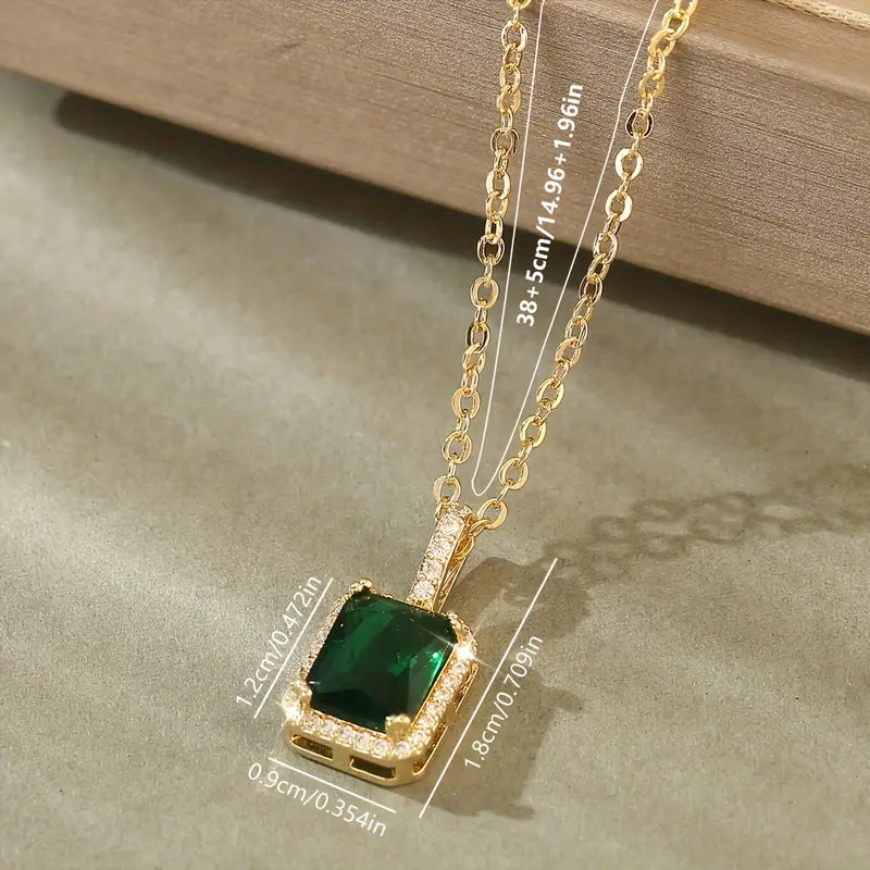 Zarela | Necklace | Emerald
