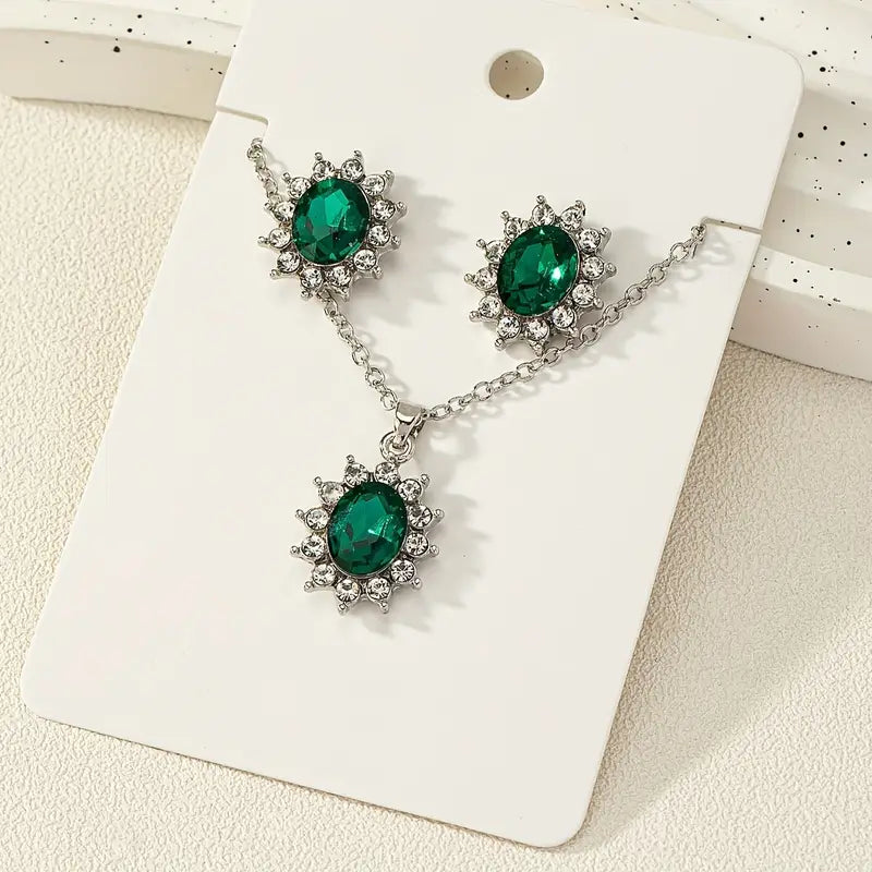 Katya | Jewelry Set | Emerald