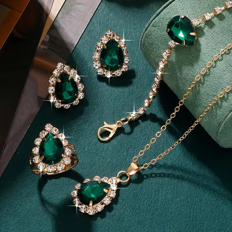 Elysa | Jewelry Set | Emerald
