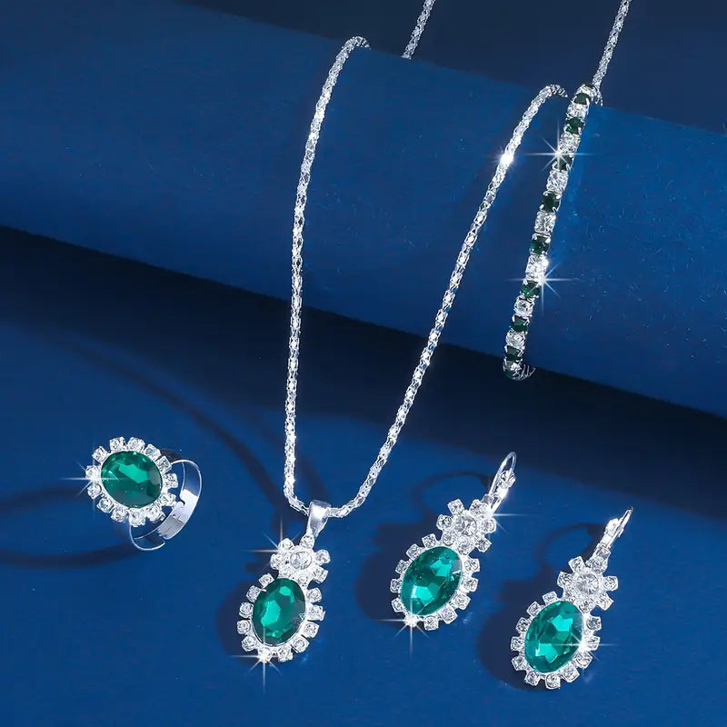 Glorya | Jewelry Set | Emerald