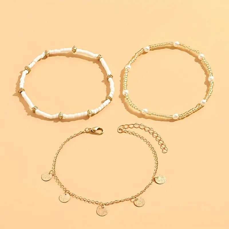Corinne | Anklet Set | Gold