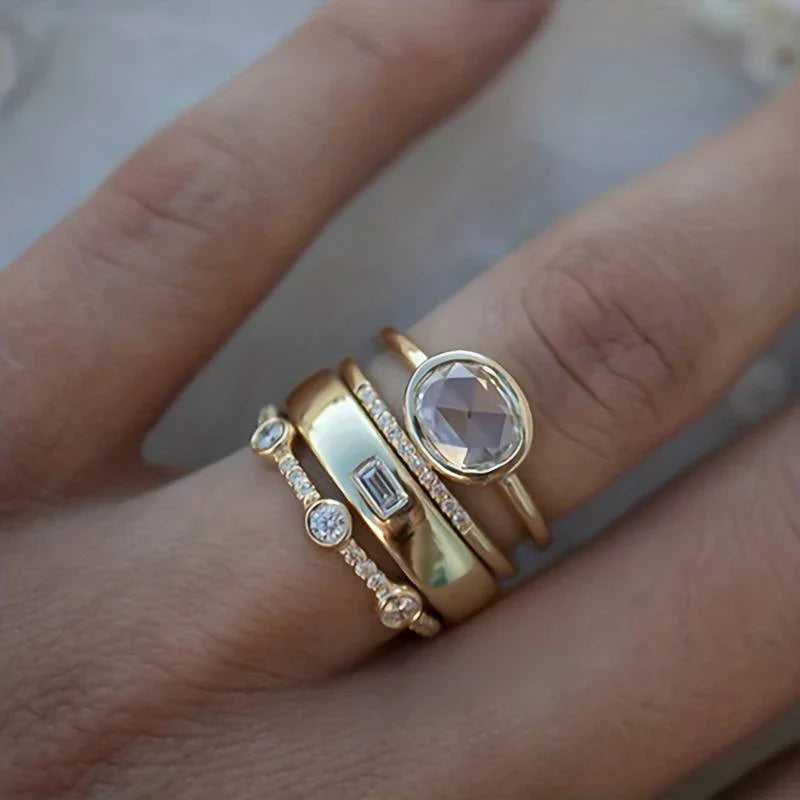 Rebecca | Ring Set | Gemstone