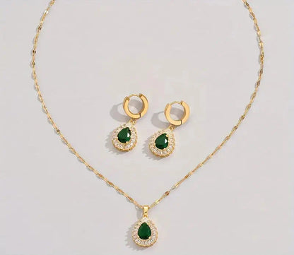 Rheya | Jewelry Set | Emerald