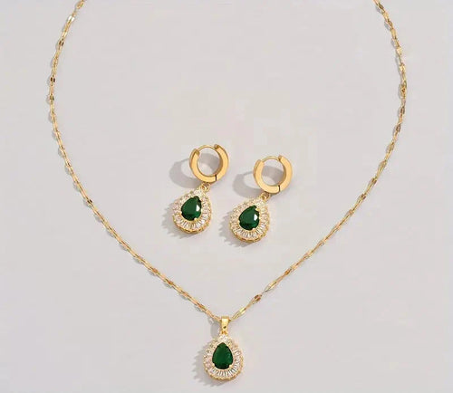 Rheya | Jewelry Set | Emerald