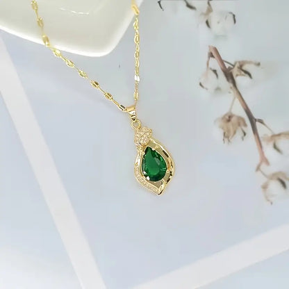 Liana | Necklace | Emerald
