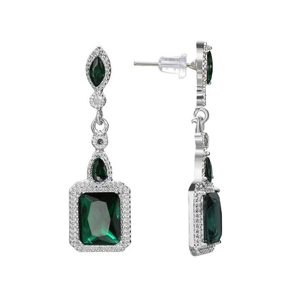 June | Earrings | Emerald