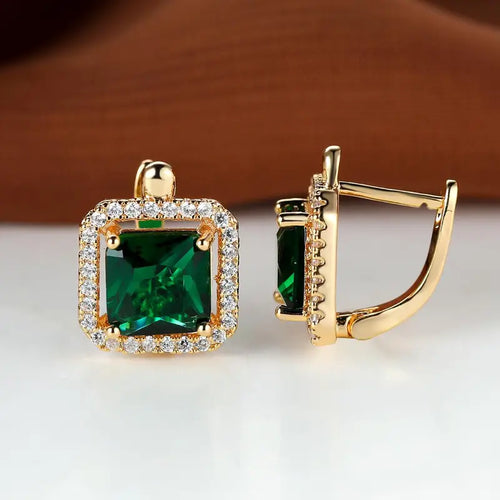 Bea | Earrings | Emerald