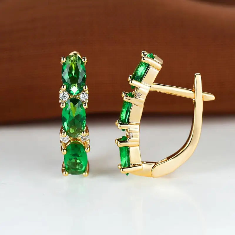 Diana | Earrings | Emerald
