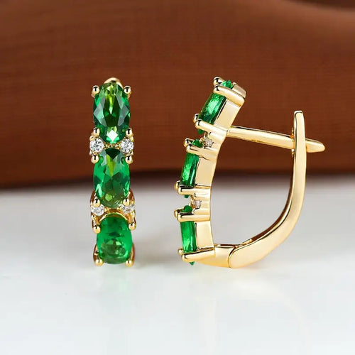 Diana | Earrings | Emerald