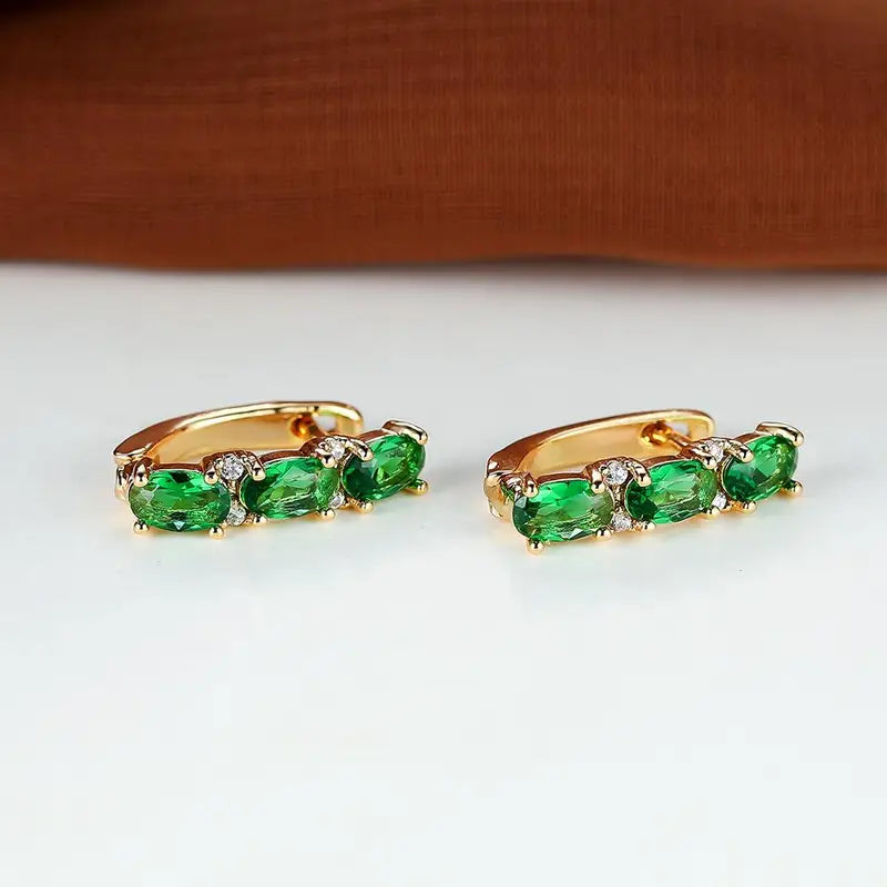 Diana | Earrings | Emerald