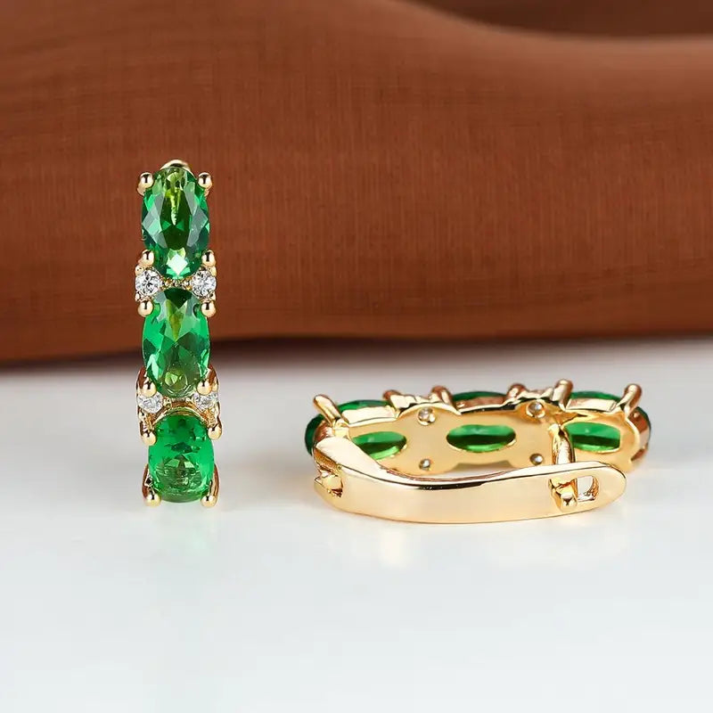 Diana | Earrings | Emerald
