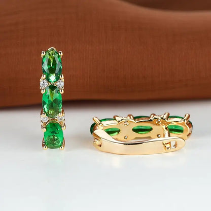 Diana | Earrings | Emerald