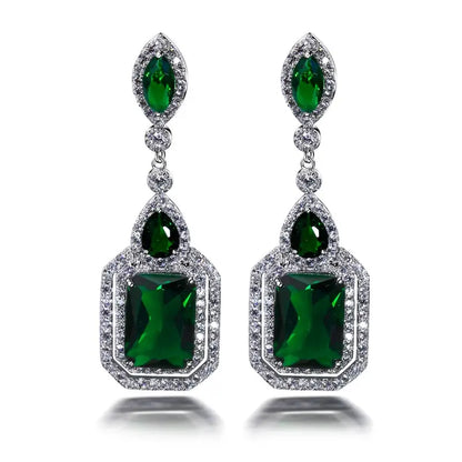 June | Earrings | Emerald