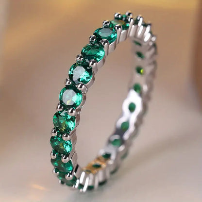 Adrianna | Ring | Emerald | White Gold