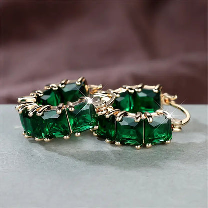 Rowena | Earrings | Emerald