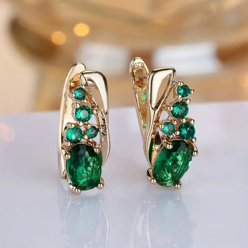Thess | Earrings | Emerald