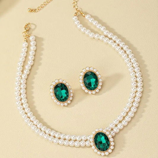 Heather | Jewelry Set | Emerald