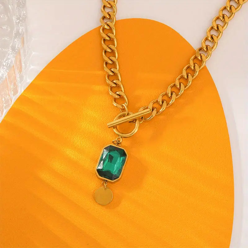 Carola | Necklace | Emerald