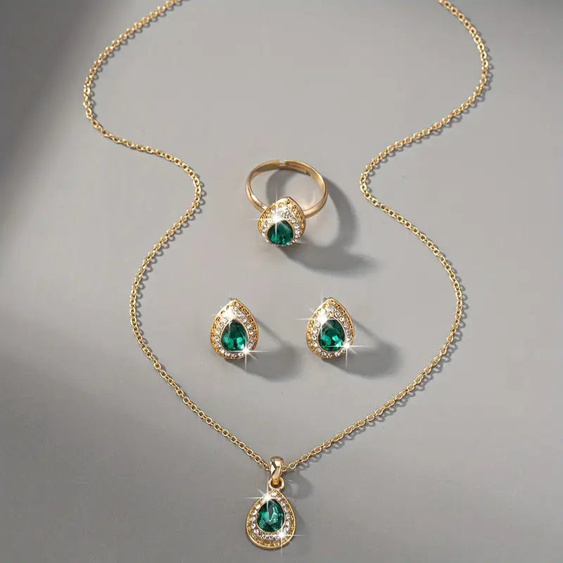 Shella | Jewelry Set | Emerald