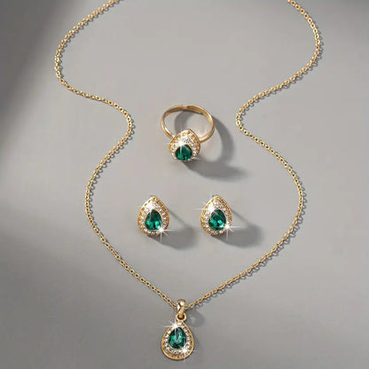 Shella | Jewelry Set | Emerald