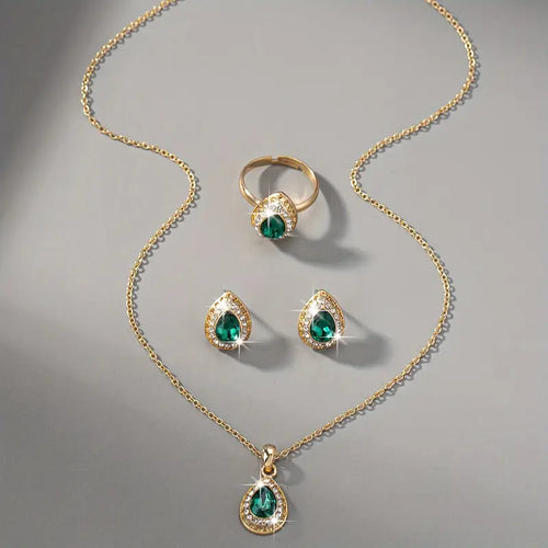 Shella | Jewelry Set | Emerald