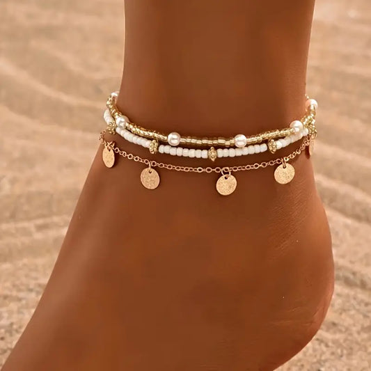 Corinne | Anklet Set | Gold