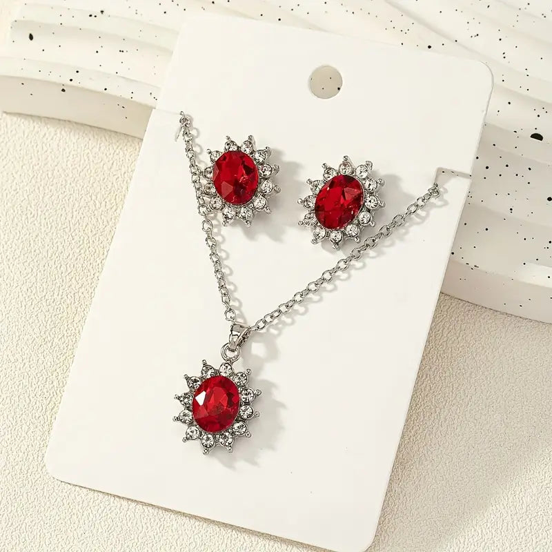 Katya | Jewelry Set | Ruby
