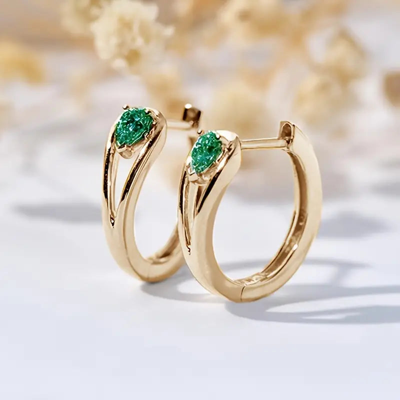 Amara | Earrings | Emerald