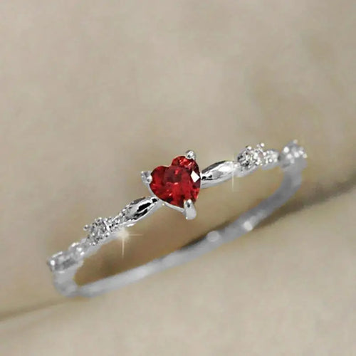 Coralyne | Ring | Ruby |  White Gold