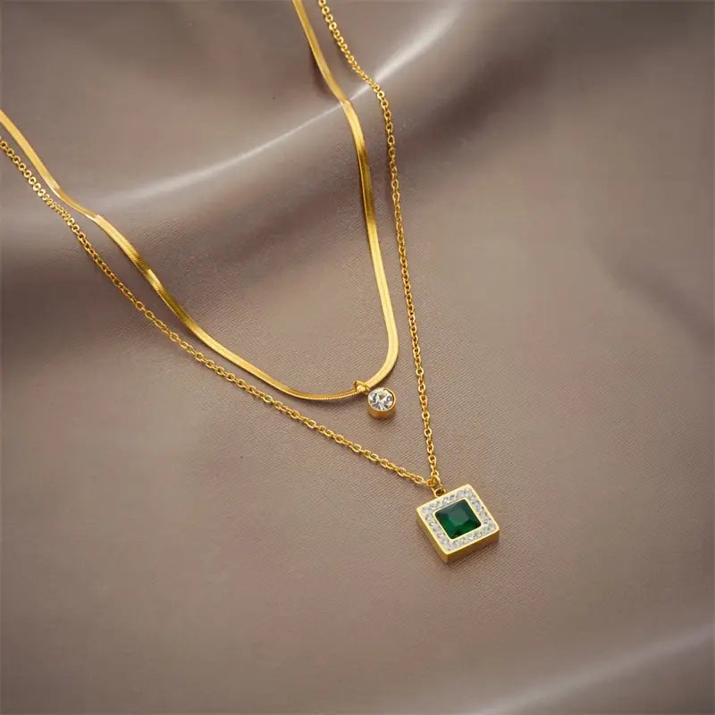 Tiana | Necklace | Emerald