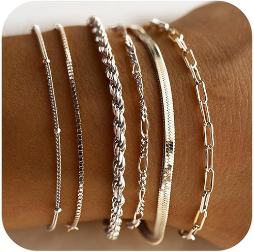 Elsa | Bracelet Set | White Gold