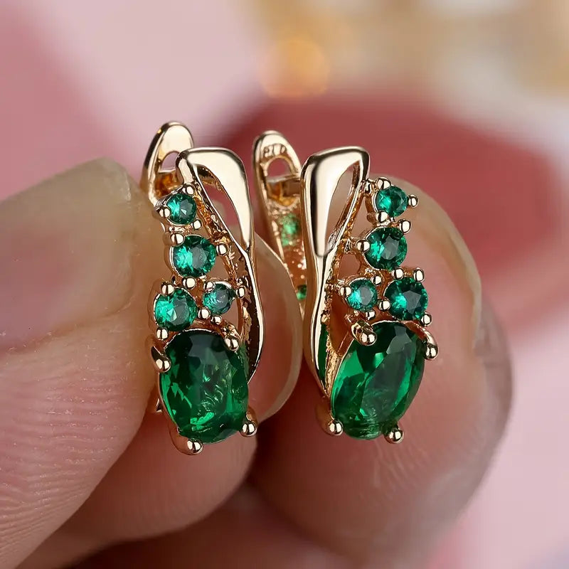 Thess | Earrings | Emerald