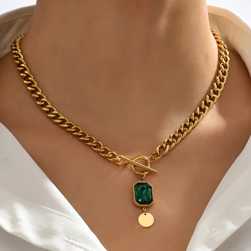 Carola | Necklace | Emerald