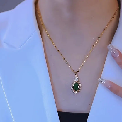 Liana | Necklace | Emerald