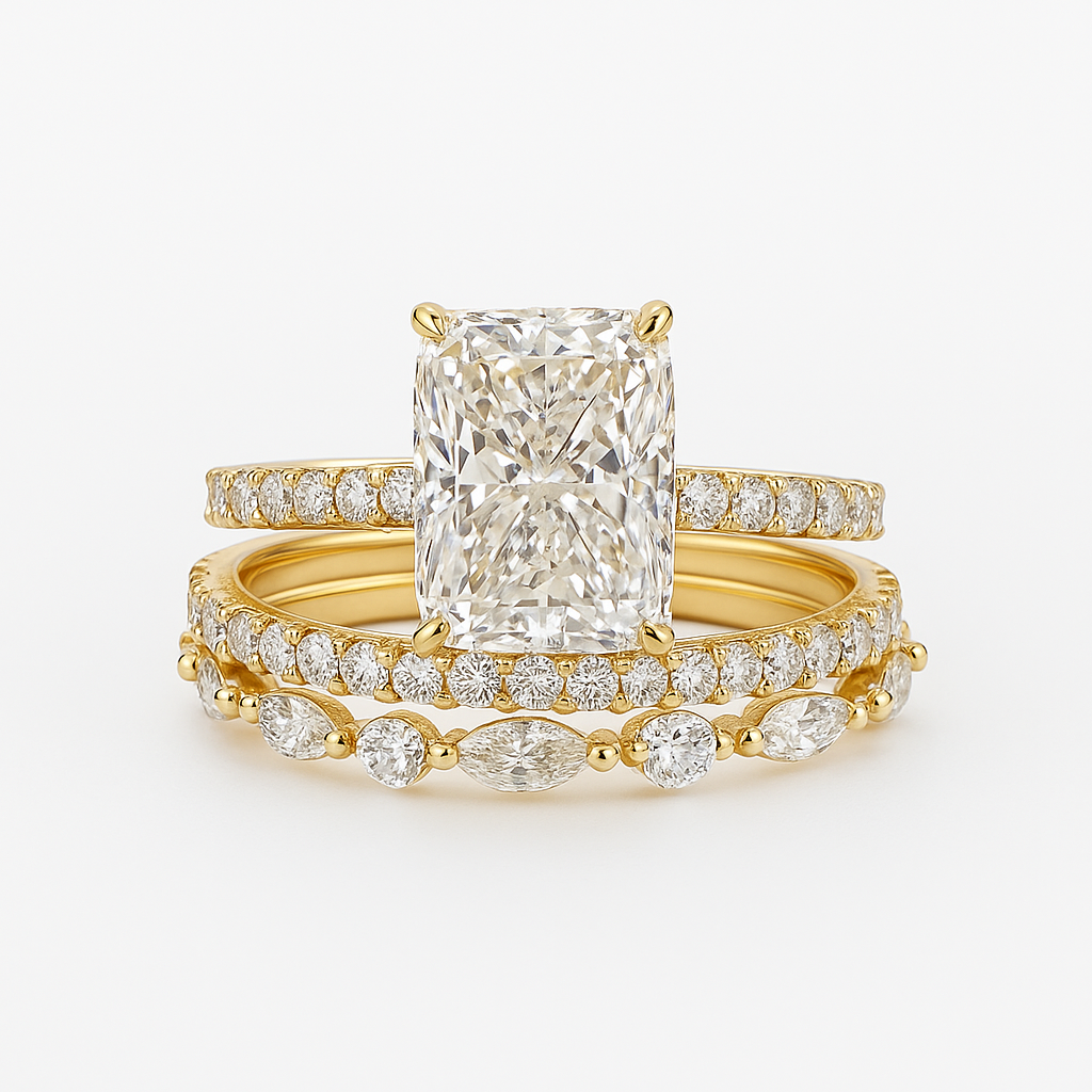 Camila | Ring Set | White Gold