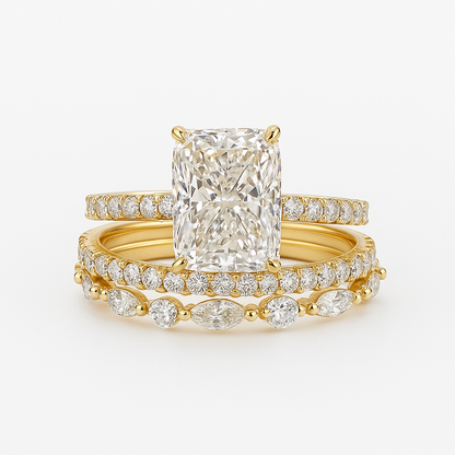Camila | Ring Set | White Gold