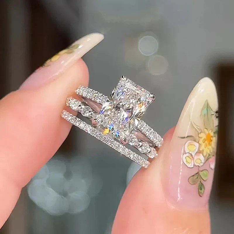 Camila | Ring Set | White Gold