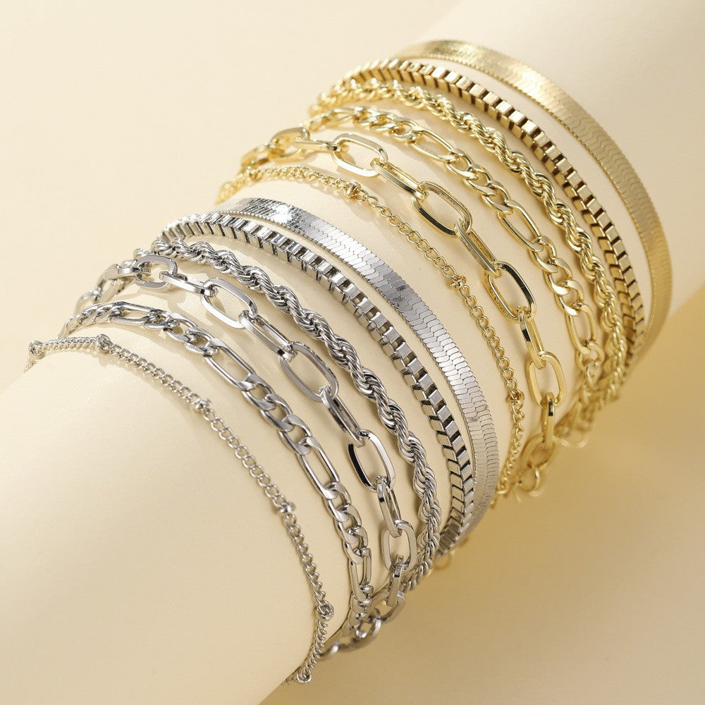 Olivia | Bracelet Set | White Gold