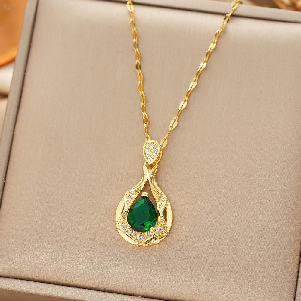 Liana | Necklace | Emerald