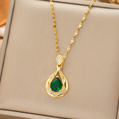 Liana | Necklace | Emerald