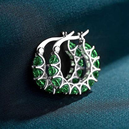 Marlow | Earrings | Emerald | Gold