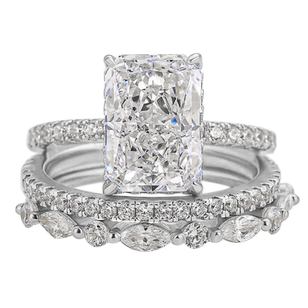 Camila | Ring Set | White Gold