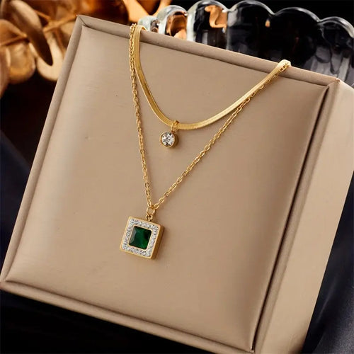 Tiana | Necklace | Emerald