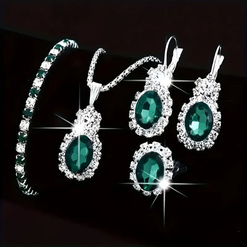 Glorya | Jewelry Set | Emerald