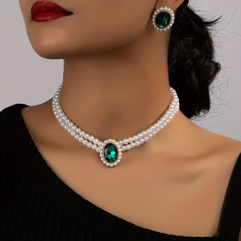 Heather | Jewelry Set | Emerald