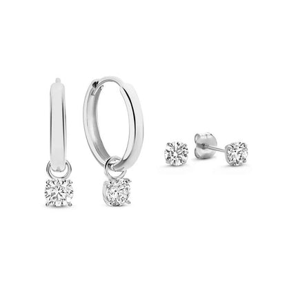 Kaya | Earrings Set | White Gold