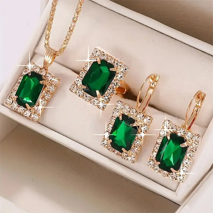 Gwen | Jewelry Set | Emerald