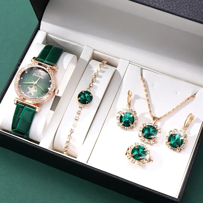 Laura | Jewelry Set | Emerald