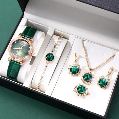 Laura | Jewelry Set | Emerald