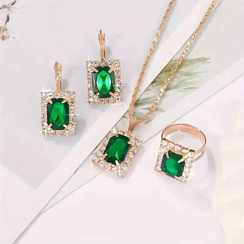 Gwen | Jewelry Set | Emerald